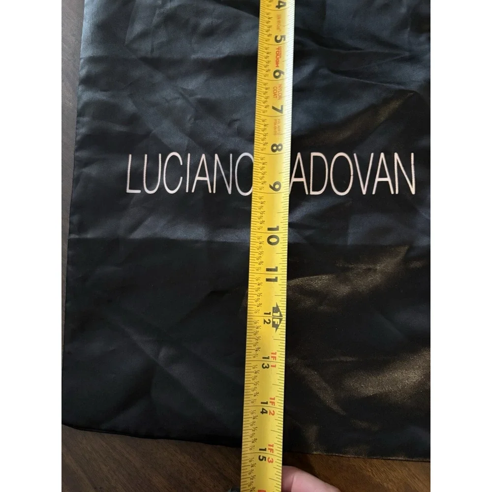 Luciano Padovan Dust Bag shoe Storage Pouch Black Draw string 15